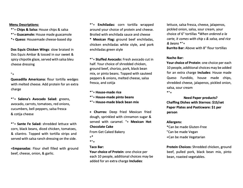 CATERING MENU 2025 p2